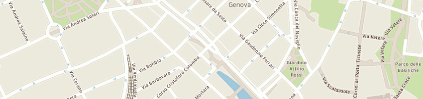 Mappa della impresa proserpio cristian a MILANO