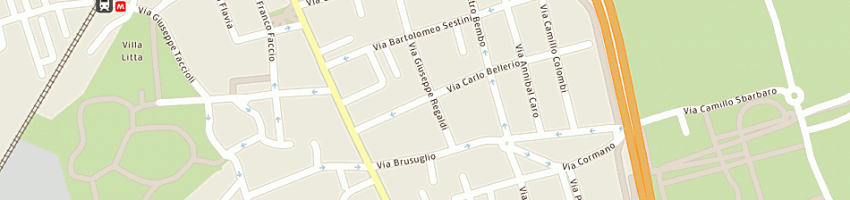 Mappa della impresa peccerini minea a MILANO