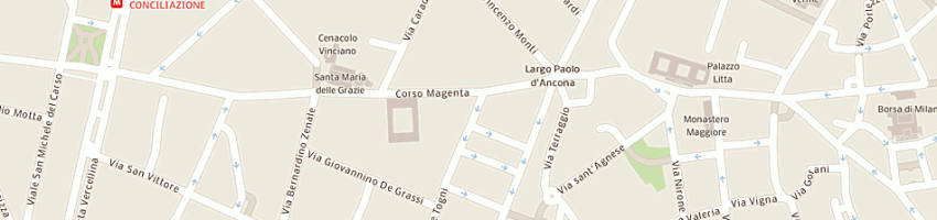 Mappa della impresa altran servizi srl a MILANO