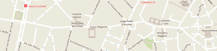 Mappa della impresa la mandragola di crespi matteo a MILANO