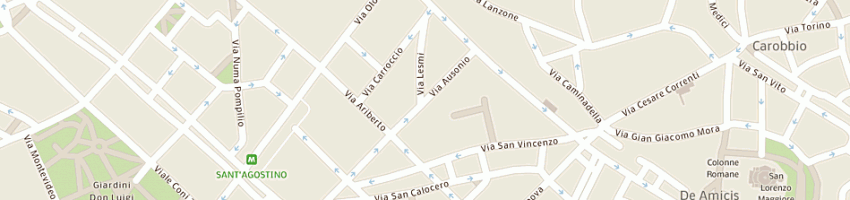 Mappa della impresa mori giacomo a MILANO