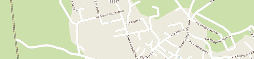 Mappa della impresa vetreria serra antonio a DOLIANOVA