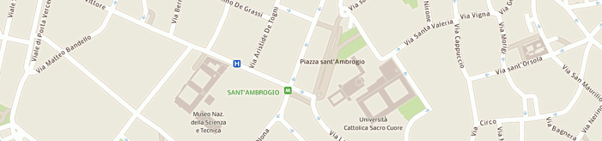 Mappa della impresa bianchi mario a MILANO