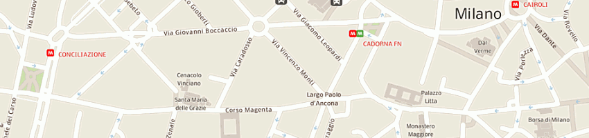 Mappa della impresa aldo biasi communication srl a MILANO