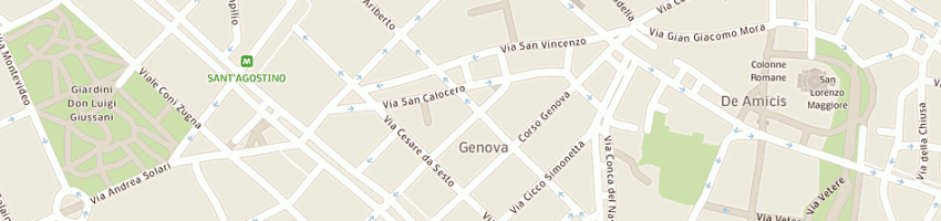 Mappa della impresa milanobimbi sas a MILANO
