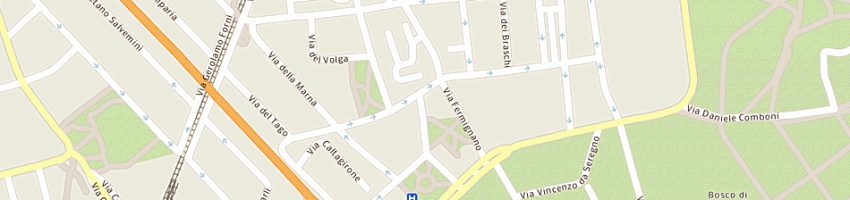 Mappa della impresa seicento flachi domenico a MILANO
