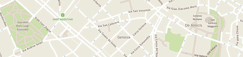 Mappa della impresa bonetti vilma a MILANO