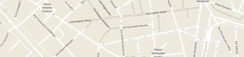 Mappa della impresa pizzeria vulcano sas a MILANO