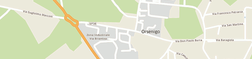 Mappa della impresa liberali umberto e c sas a ORSENIGO