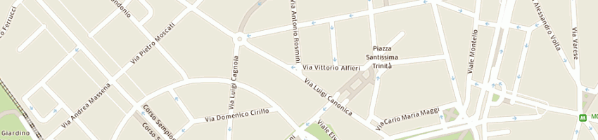 Mappa della impresa piozzini bruno bar tabacchi a MILANO