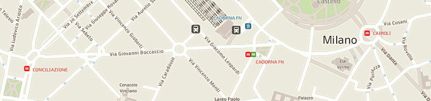 Mappa della impresa messagenet srl a MILANO