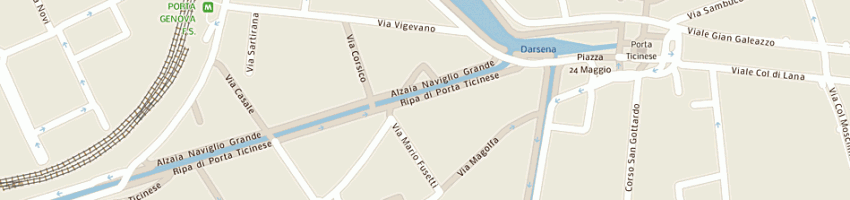 Mappa della impresa ripa ticinese 27 di federico franzini tibaldeo e c - sas a MILANO