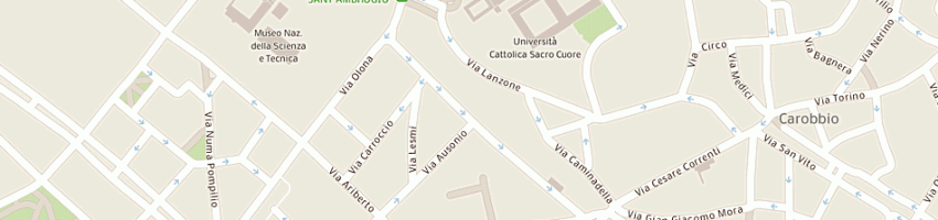 Mappa della impresa galli cucine (snc) a MILANO