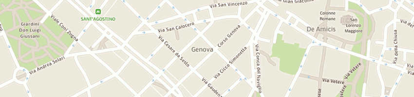 Mappa della impresa de santis dali' srl a MILANO
