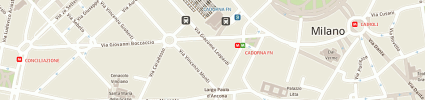 Mappa della impresa donde avv bruno a MILANO