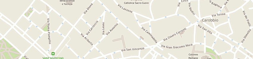 Mappa della impresa bellantuono diffusione srl a MILANO