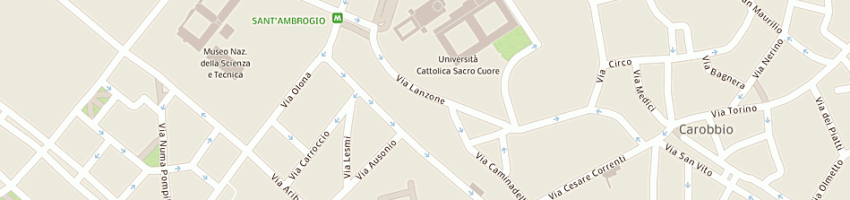 Mappa della impresa bar lanzone pruna alessandro a MILANO