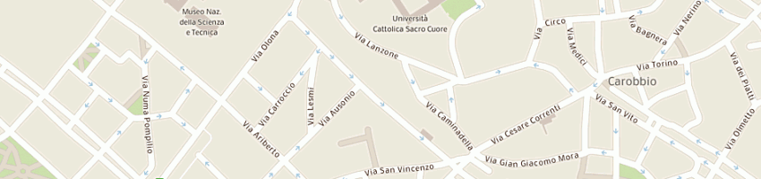 Mappa della impresa ircam viaggi by rossadora sas di macri' roberto e c a MILANO