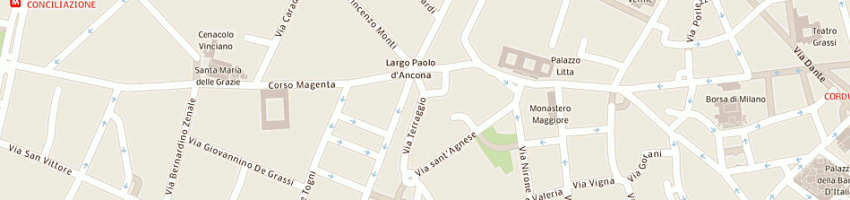 Mappa della impresa parenti gianluigi e inzillo stella snc a MILANO