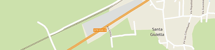 Mappa della impresa cisba srl a SANTA GIULETTA