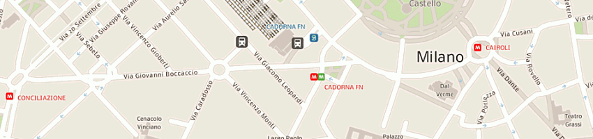 Mappa della impresa personeni antonio a MILANO