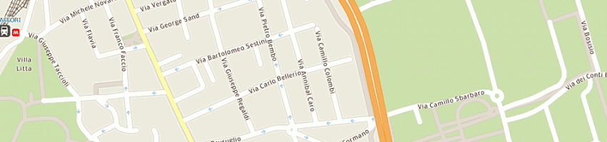 Mappa della impresa abitare co srl a MILANO