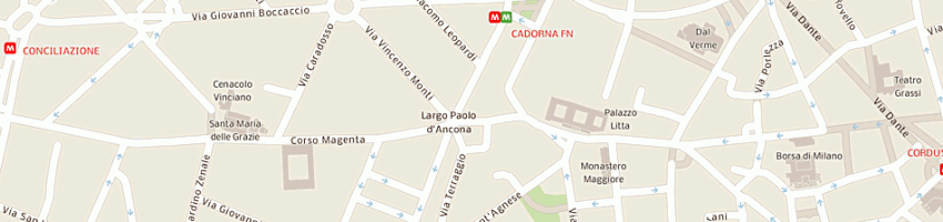 Mappa della impresa di pilato bartolomeo a MILANO