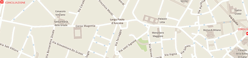 Mappa della impresa lavanderia ottomano gianluca a MILANO