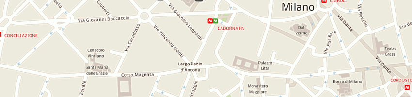 Mappa della impresa poste italiane spa a MILANO