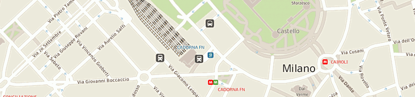 Mappa della impresa azione aiuto a MILANO