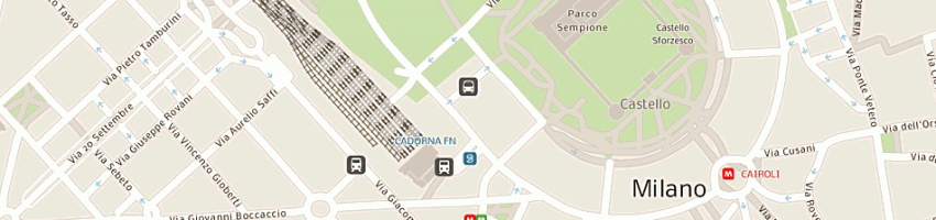 Mappa della impresa montagni gian luca a MILANO