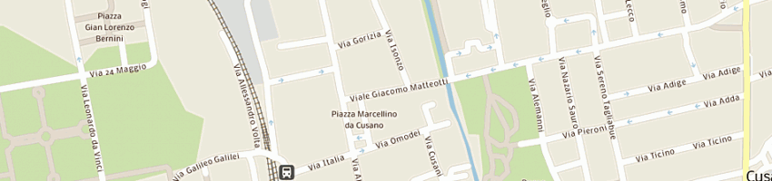 Mappa della impresa fodermoda di bozzon franca a CUSANO MILANINO