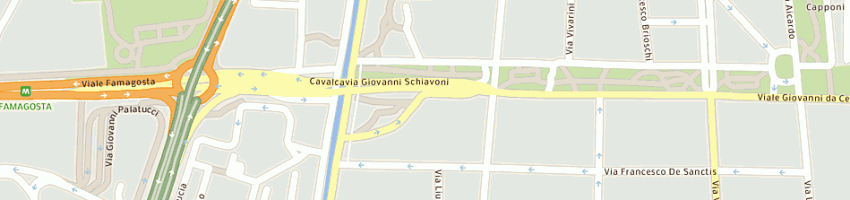 Mappa della impresa centro asteria a MILANO