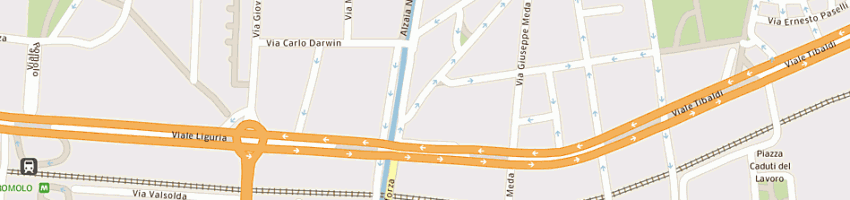 Mappa della impresa gelateria orsi sas a MILANO