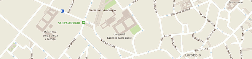 Mappa della impresa istituto per il diritto allo studio universitario universita' cattolica del sacro cuore a MILANO