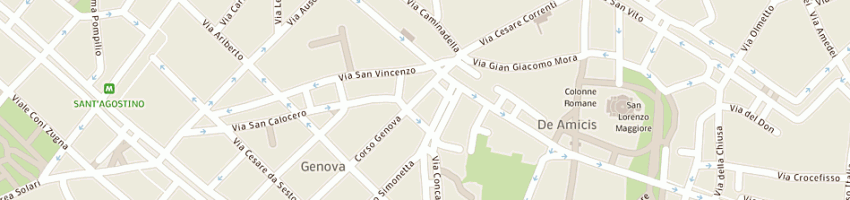 Mappa della impresa condominio di cso genova 3 a MILANO