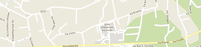 Mappa della impresa carcano bruno e figlio snc di carcano renato e c a ALBAVILLA