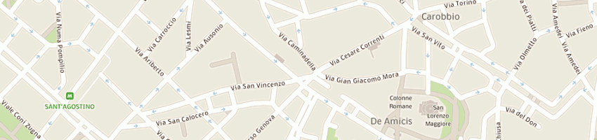 Mappa della impresa eurodomos srl a MILANO