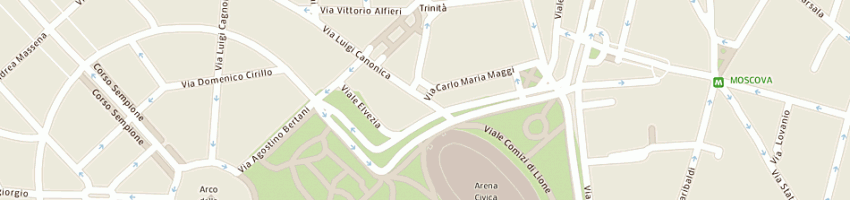 Mappa della impresa gidue comunication srl a MILANO