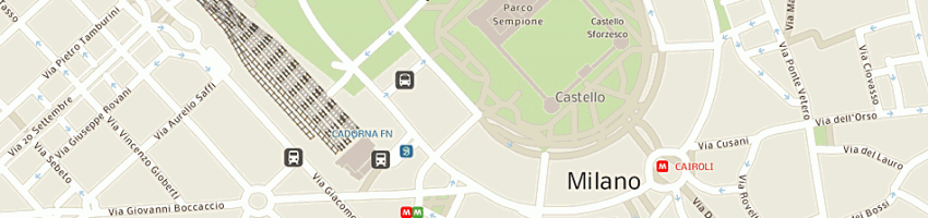 Mappa della impresa wolford italia srl a MILANO