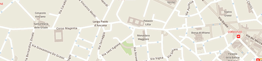 Mappa della impresa l'affiche sas di adriano mei gentilucci e c a MILANO