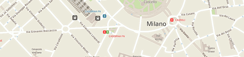 Mappa della impresa banca intesa spa a MILANO