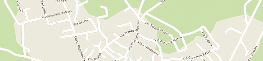 Mappa della impresa scavi, movimento terra e demolizioni di oggiano e casula sdf a DOLIANOVA