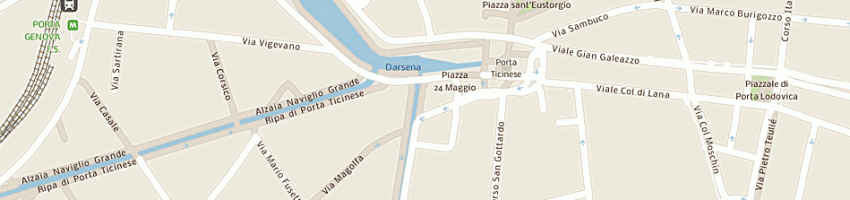 Mappa della impresa ristorante delle mole sas a MILANO