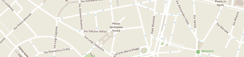 Mappa della impresa oga - one generation ahead srl a MILANO