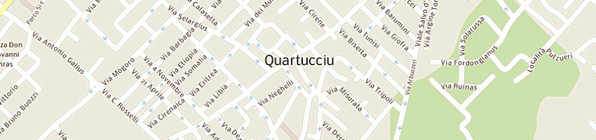 Mappa della impresa il drappeggio di tolu e di di giuseppe a QUARTUCCIU