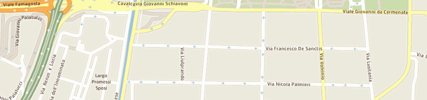 Mappa della impresa valeriani daniele a MILANO