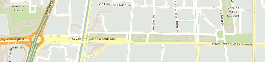 Mappa della impresa frutta e verdura di flli bonfanti g e v snc a MILANO