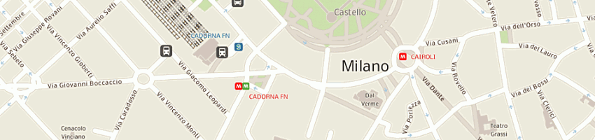 Mappa della impresa racom (sas) a MILANO