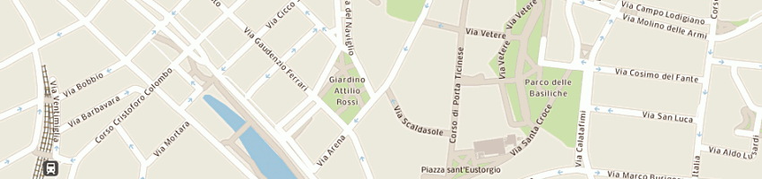 Mappa della impresa perticone roberto a MILANO